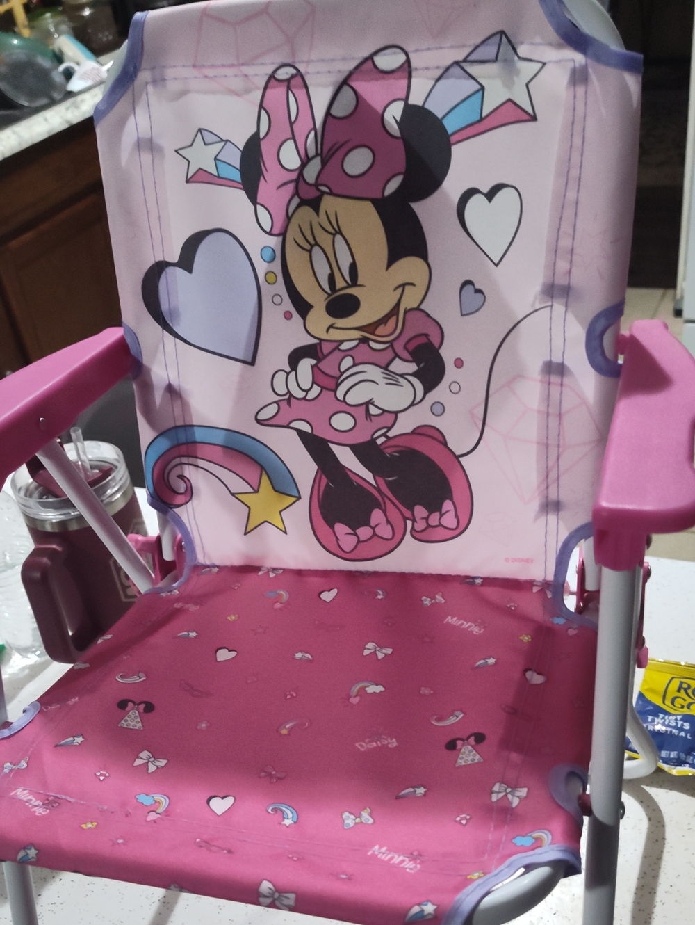 Pink Kids Patio Chair - Foldable Toy Seating